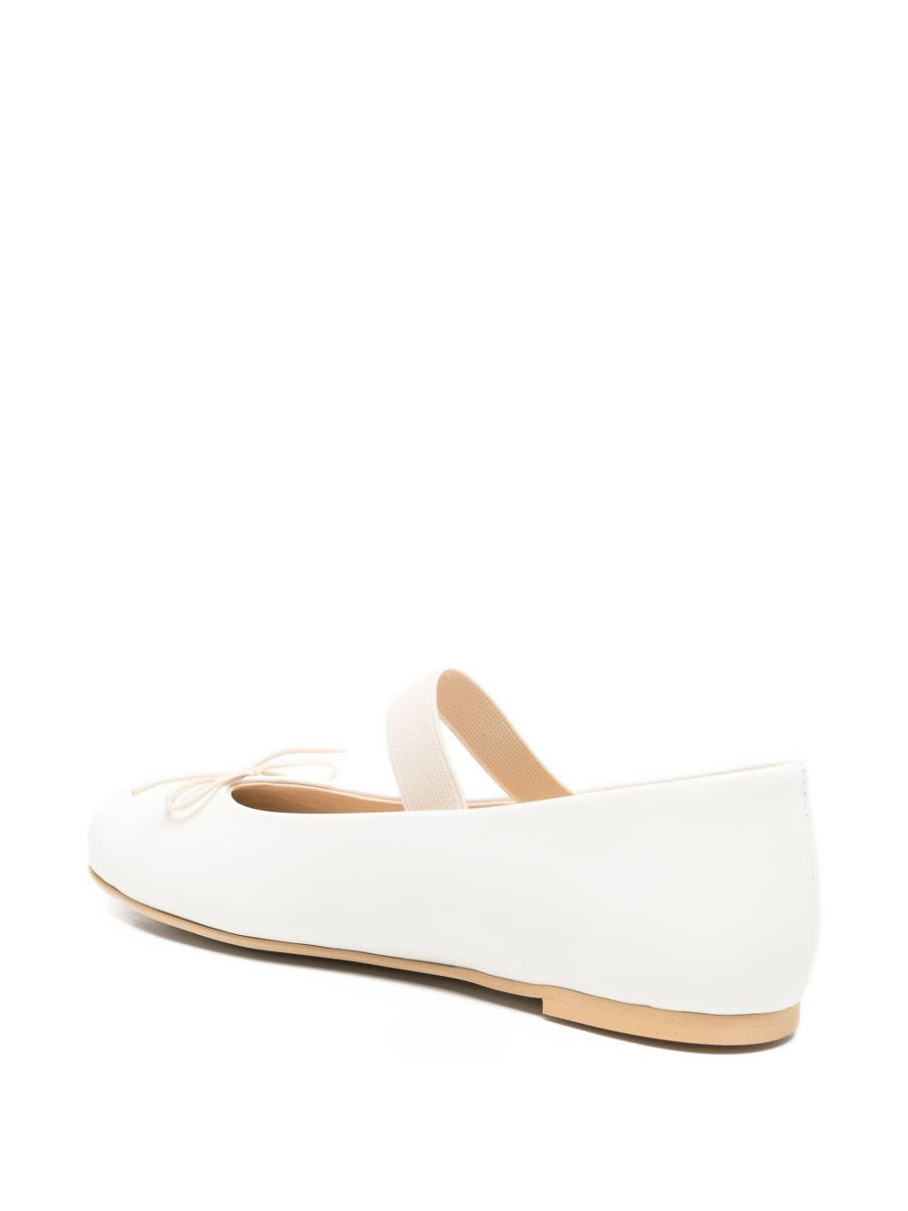 Ballerine per bambina Florens bianco lattecon cinturino e fiocco F1124 10C LATTE FLORENS KIDS