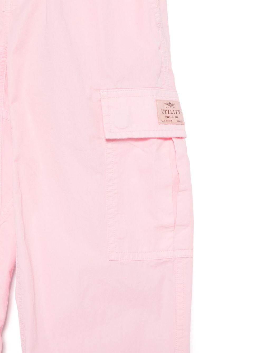 Cargo per bambina POLO RALPH LAUREN KIDS rosa con applicazione tasche 964473 001 Ralph Lauren kids