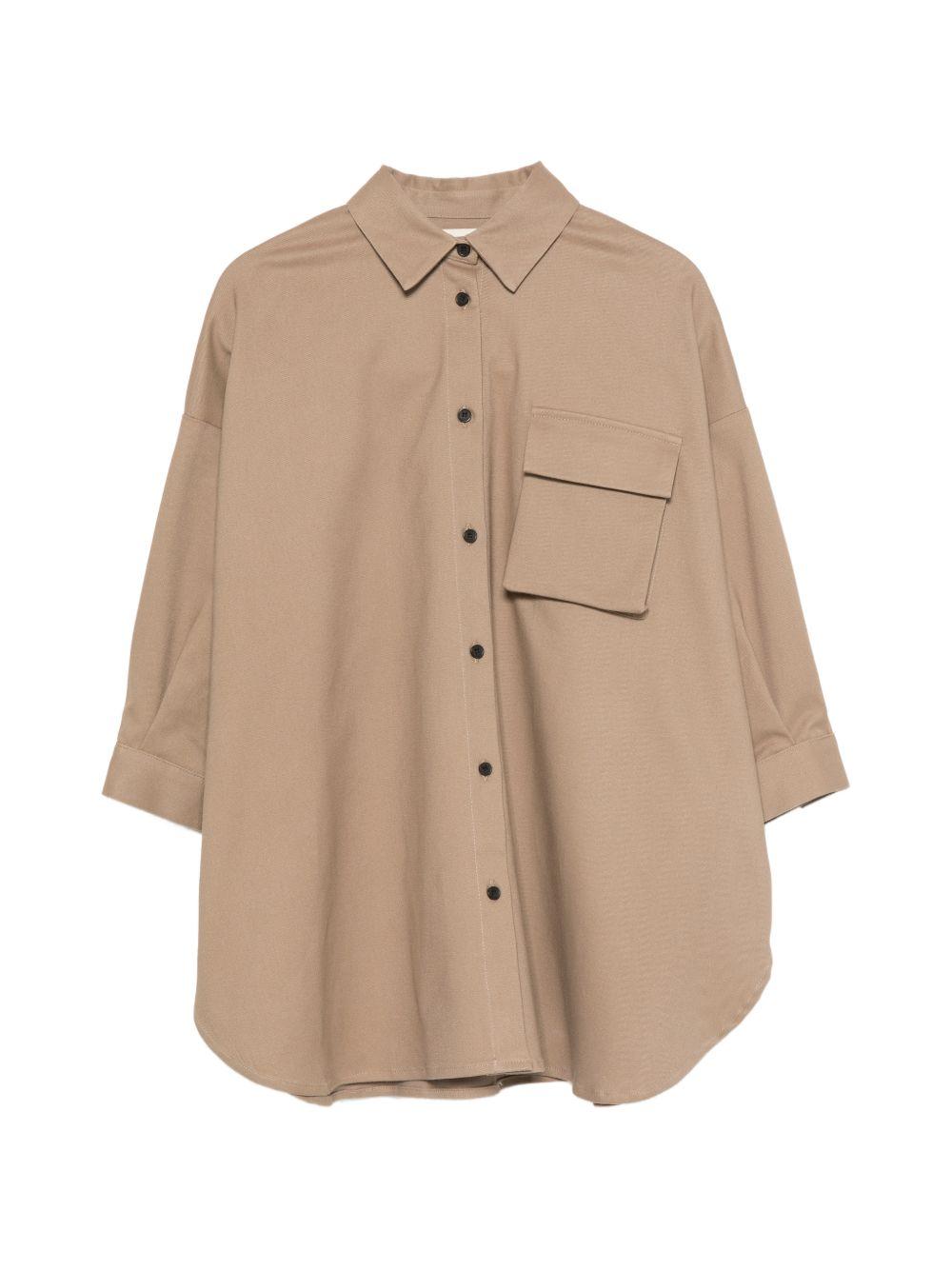 Abito per bambina Douuod Kids beige con colletto classico DZ1B10 G0073 343 DOUUOD KIDS