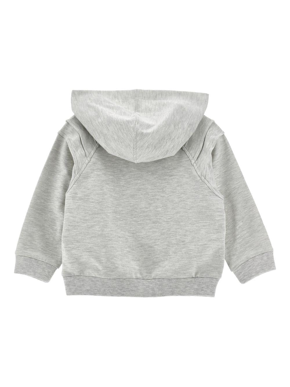 Felpa per bambina Monnalisa grigia con stampa cagnolina 19G612 7031 0032 MONNALISA KIDS