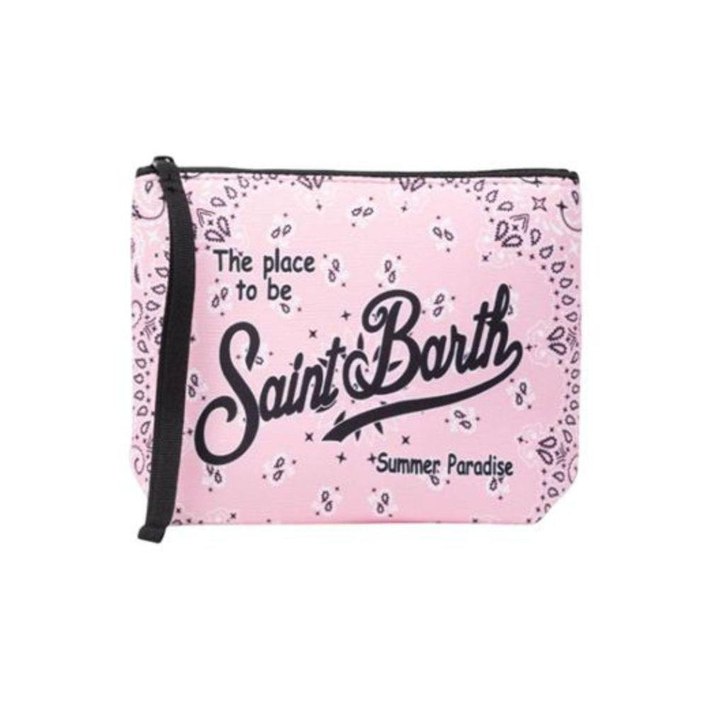 Pochette Aline MC2 Saint Barth rosa con logo a contrasto ALIN001 02639L MC2 ST. BARTH KIDS