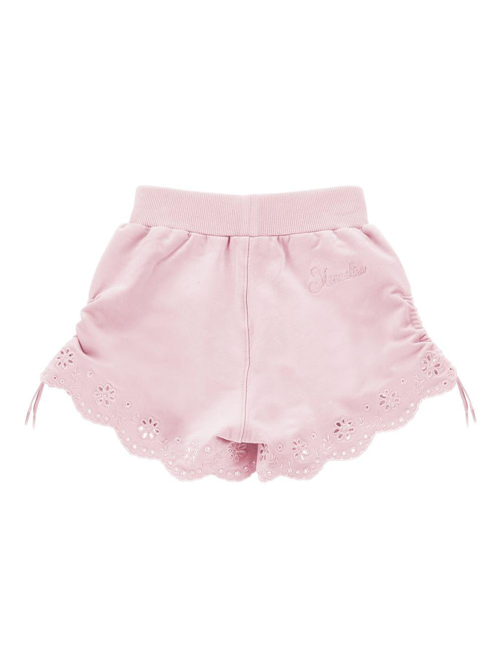 Shorts per bambina Monnalisa Kids rosa con coulisse 17G401 7014 0090 MONNALISA KIDS