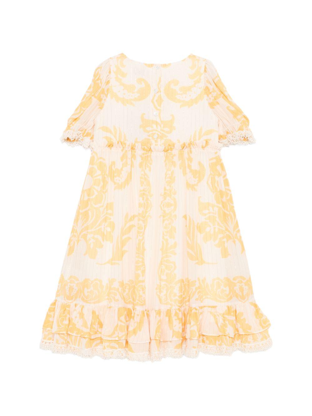 Abito per bambina ETRO KIDS giallo con stampa a fiori GY1B01 K0283 238GL ETRO KIDS