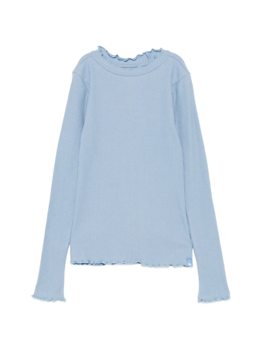 T-shirt per bambina Scotch & Soda Kids azzurra con ruches 180786 410 SCOTCH&SODA