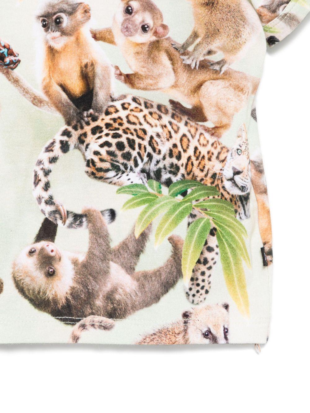 T-shirt Easy per neonati Molo multicolor con stampa 6S25A203 9292 MOLO