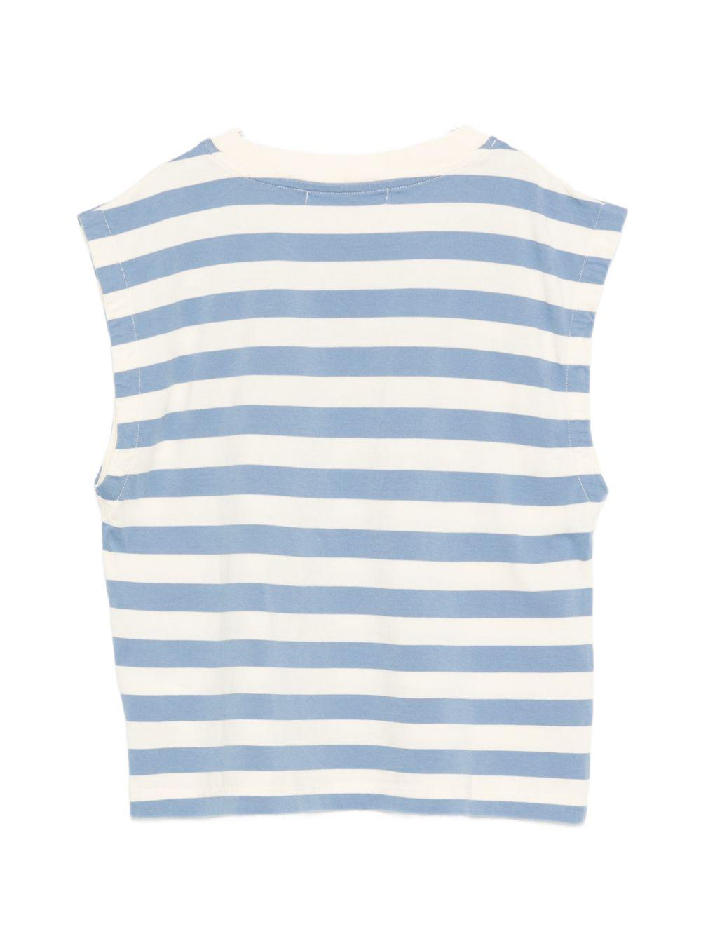 T-shirt senza maniche Bobo Choses multicolore con motivo a righe B126AC140 199 BOBO CHOSES KIDS