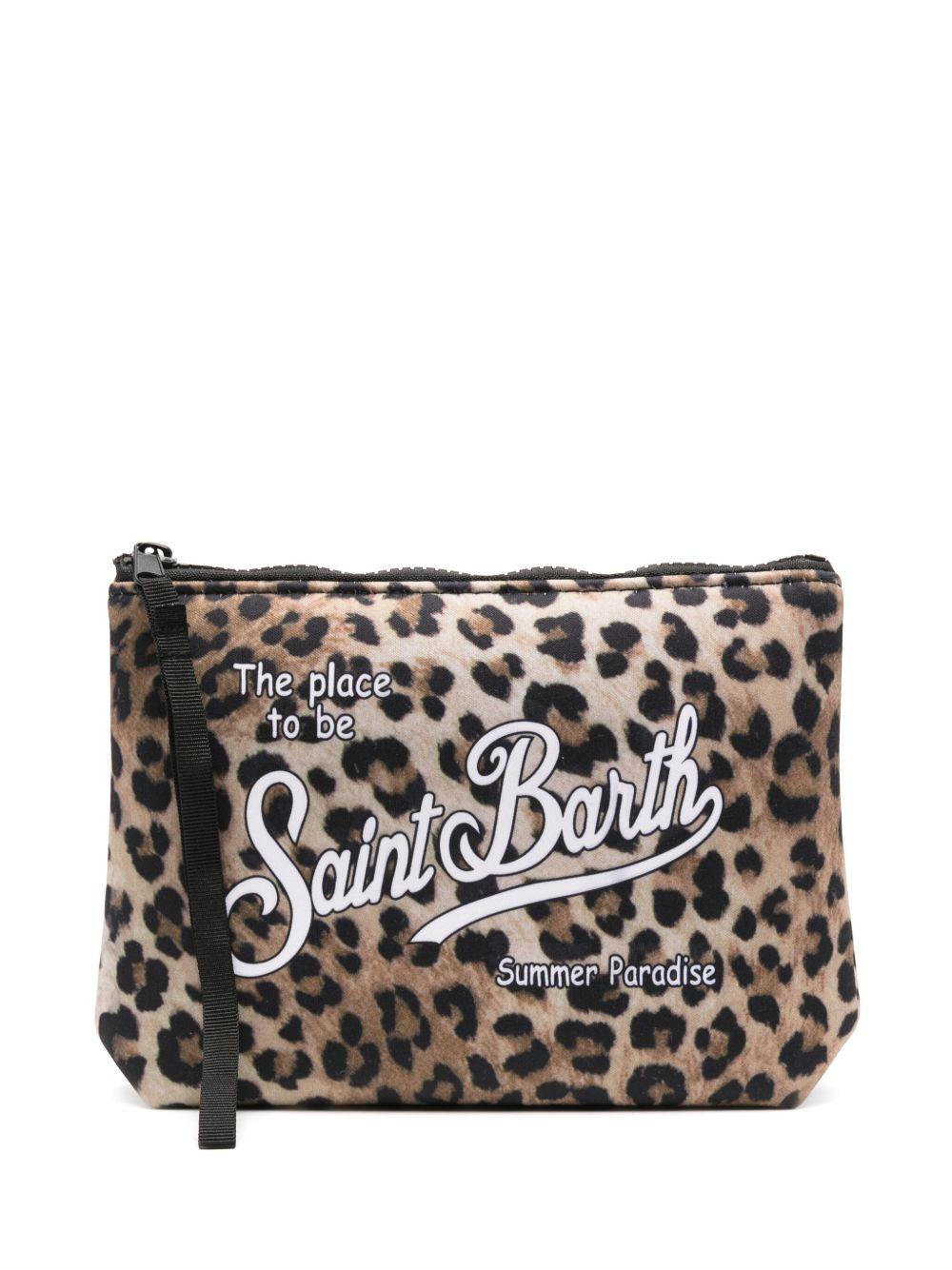 Pochette Aline MC2 Saint Barth animalier con stampa logo sul davanti ALIN001 00653L MC2 ST. BARTH