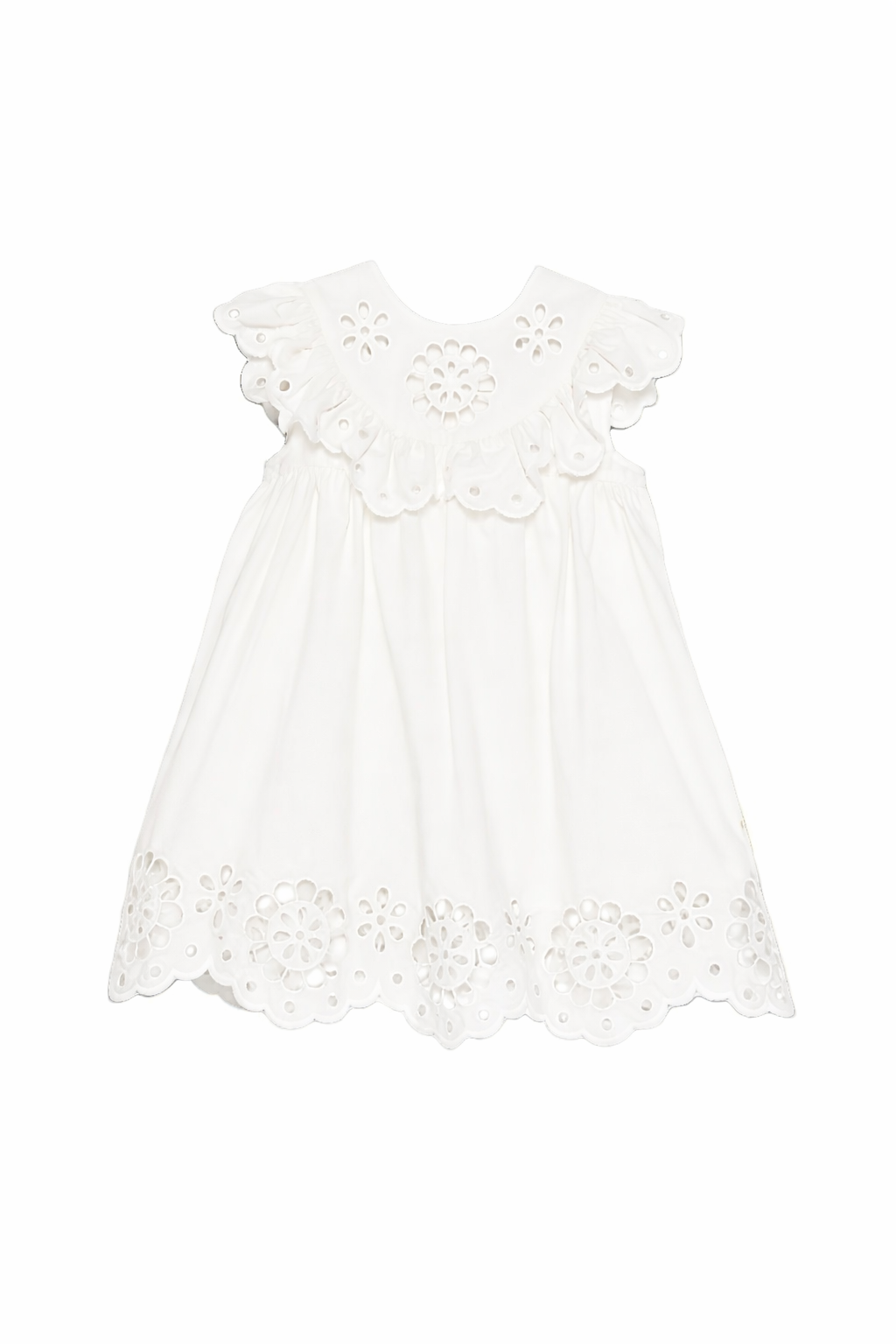 Abito per bambina Zimmermann Kids bianco con dettaglio floreale 5864DR S261 ZIMMERMANN KIDS