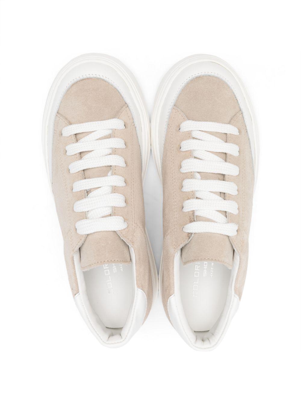 Sneakers per bambino Colorichiari beige con inserti in pelle scamosciata MJ958495 4868 2310 COLORICHIARI KIDS