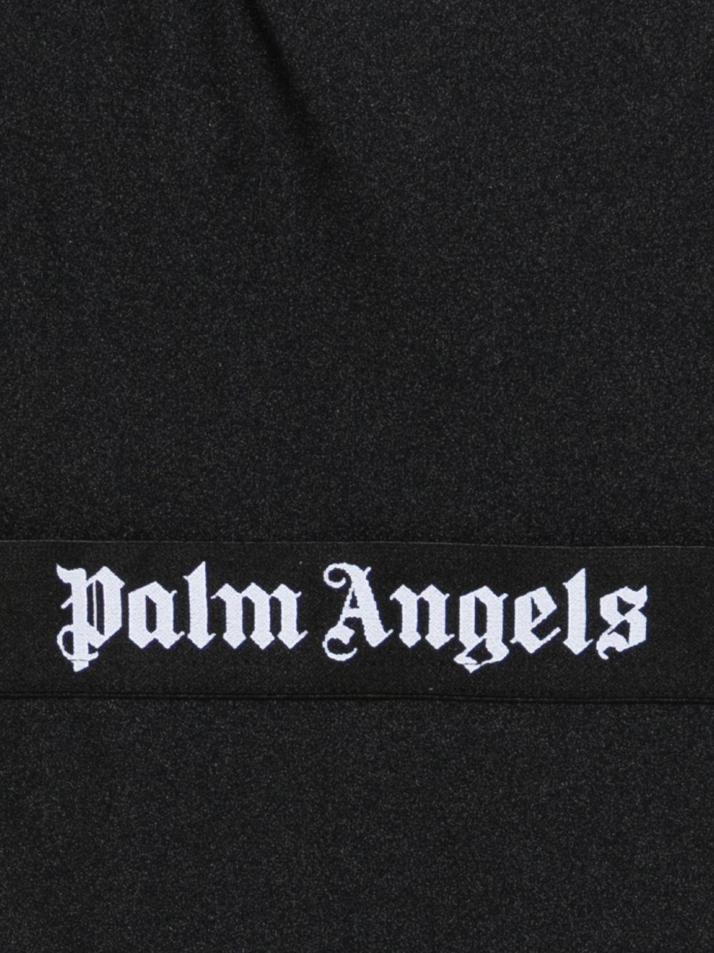 Costume da bagno per bambino Palm Angels Kids nero con stampa logo PGFC002S26JER001 110 PALM ANGELS KIDS