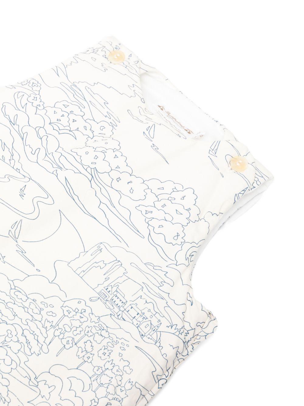 Sacco nanna per neonati Bonpoint bianco con stampa grafica all-over S06OACW00002 677 BONPOINT KIDS