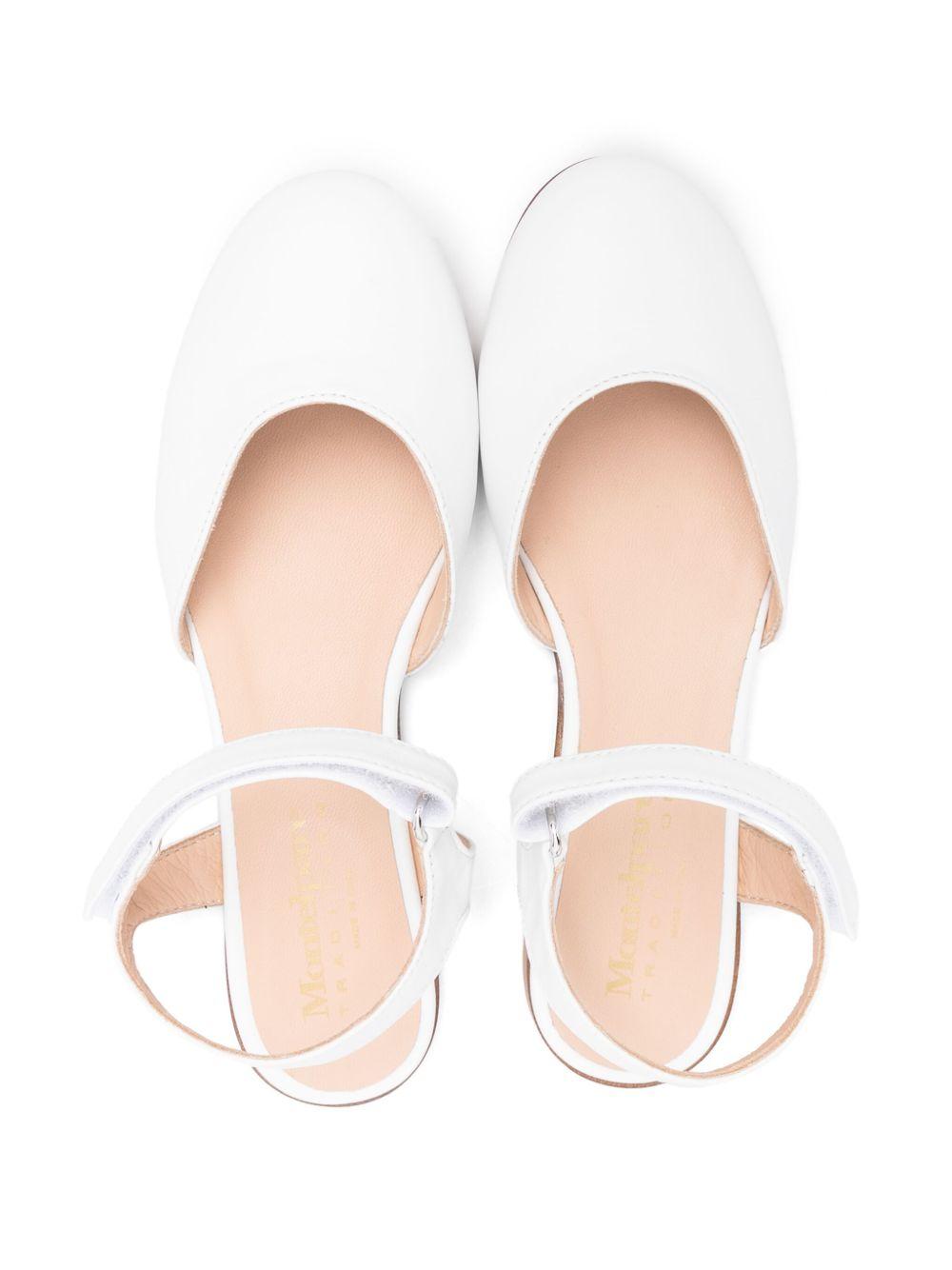 Ballerine per bambina Andrea Montelpare bianche in pelle con punta smussata MT11626 VAR1 MONTELPARE TRADITION KIDS