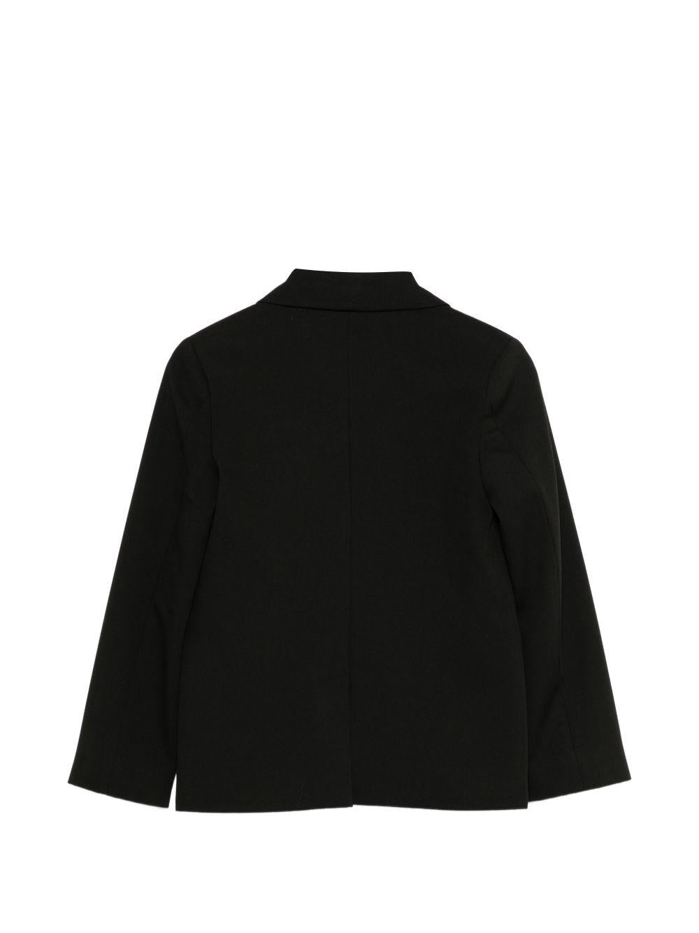 Giacca per bambina John Richmond Junior nera con decorazione a stelle RGP26108GC BLACK JOHN RICHMOND KIDS