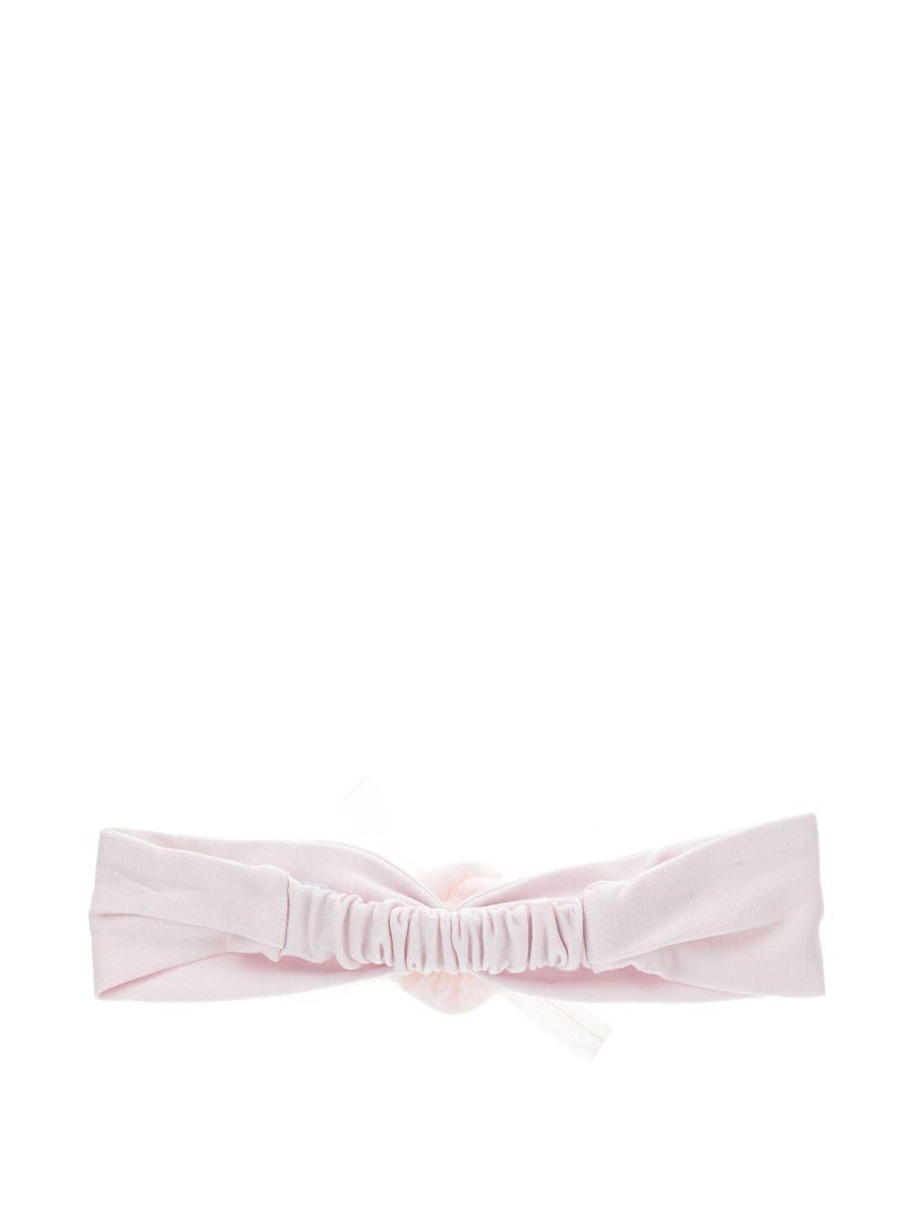 Fascia per neonata Monnalisa rosa con decorazione a fiori 73F007 6207 0091 MONNALISA