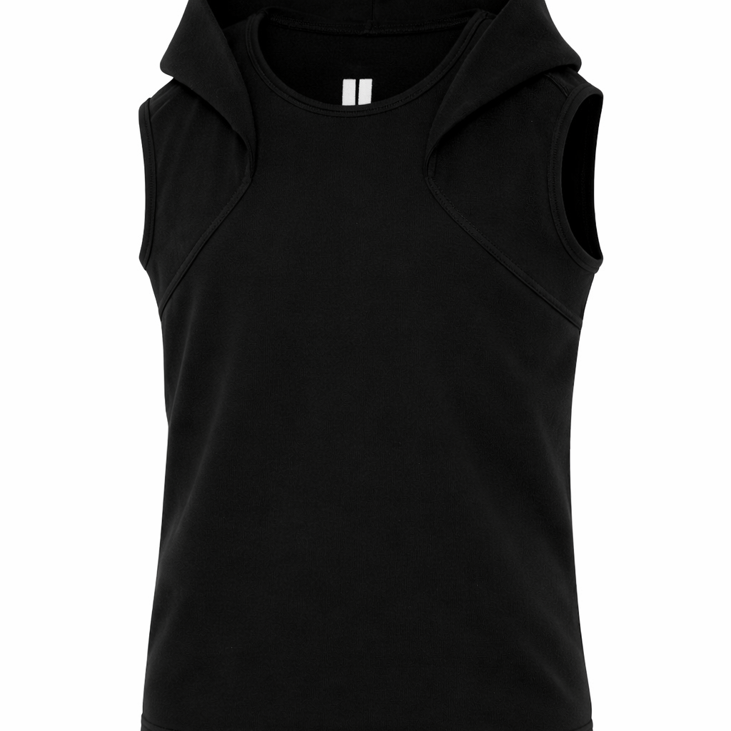 Felpa SL per bambino Rick Owens Kids nera con cappuccio BG01F3162FP 09 RICK OWENS KIDS