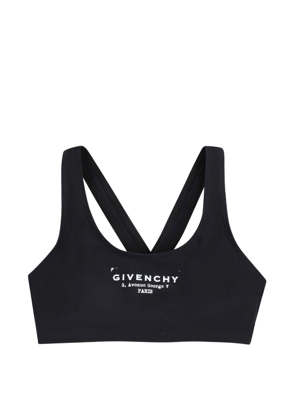 Bikini per bambina Givenchy Kids nero con stampa logo H31218 09B GIVENCHY KIDS