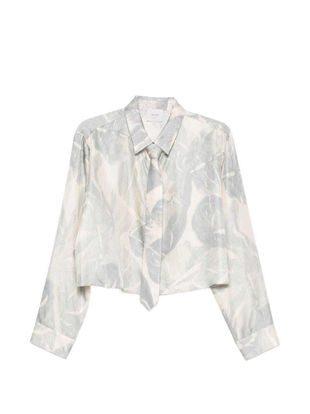 Camicia per donna Alysi beige con stampa floreale 116503 P6031 CIE ALYSI