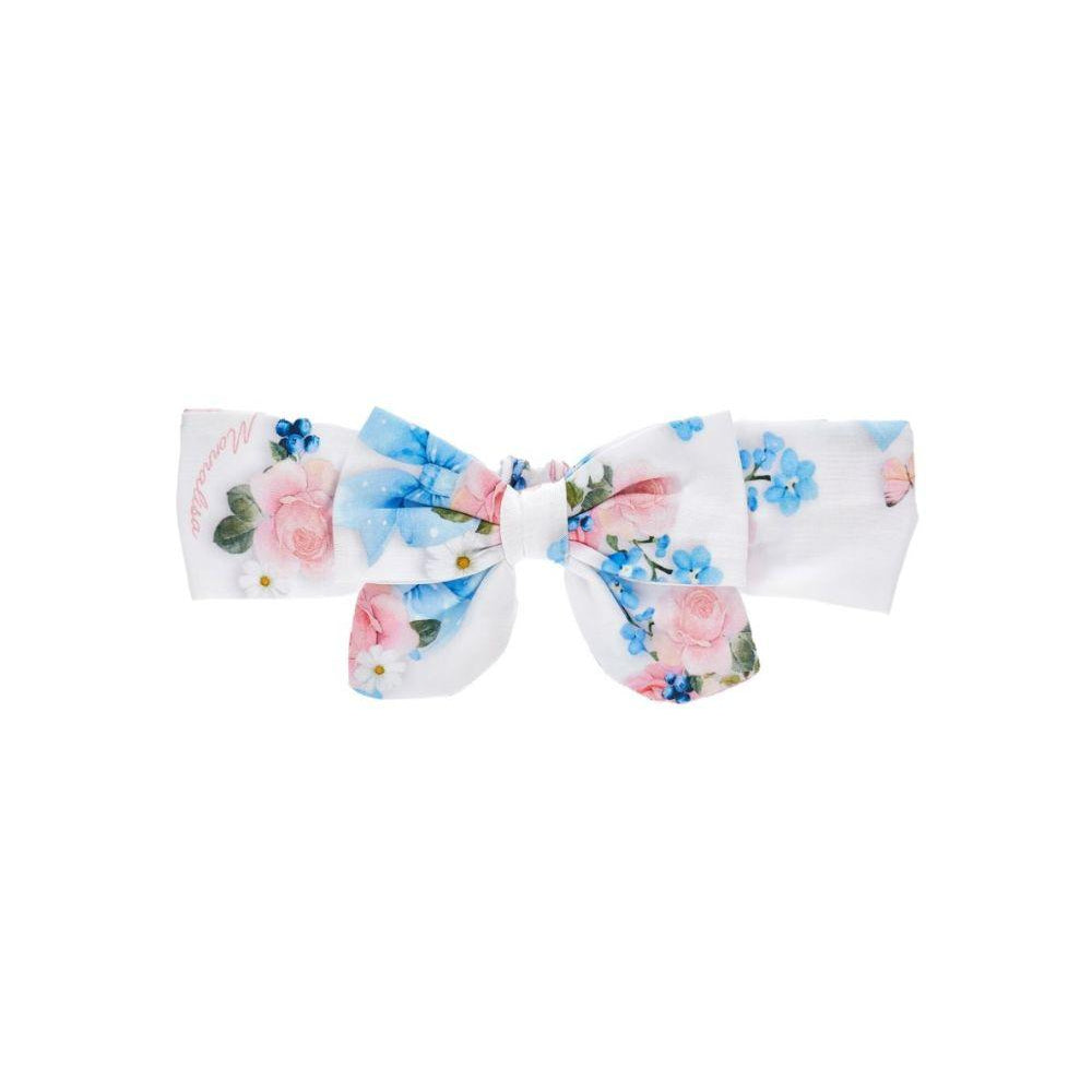 Fascia per neonata Monnalisa bianco con stampa fiori 39G001 7653 0099 MONNALISA KIDS