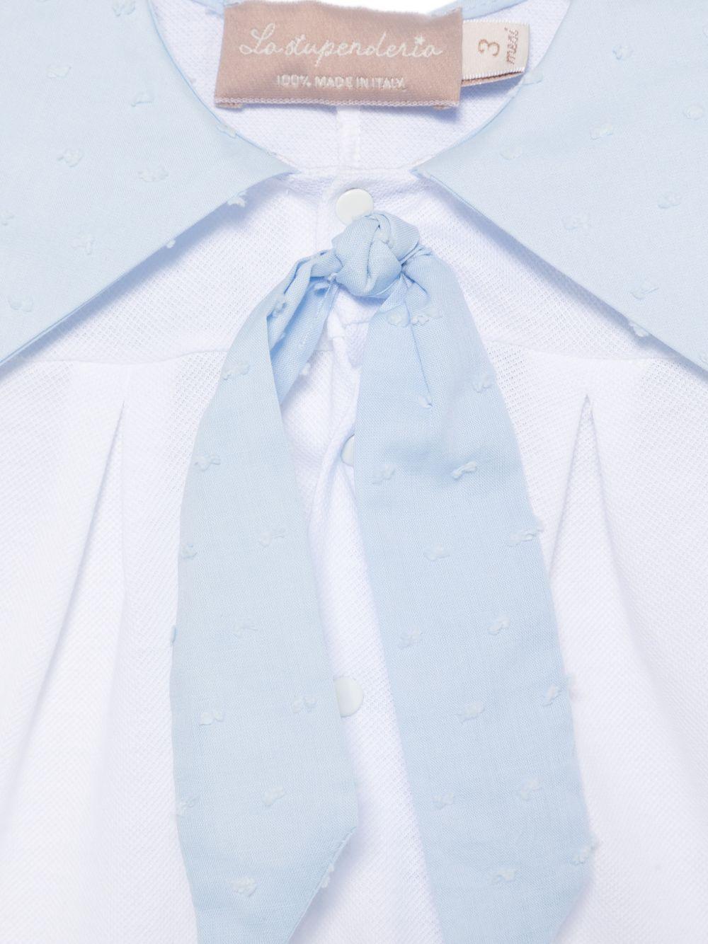 Tutina per neonato La Stupenderia bianco con dettaglio a fiocco 2TBTT55 MC U39 LA STUPENDERIA