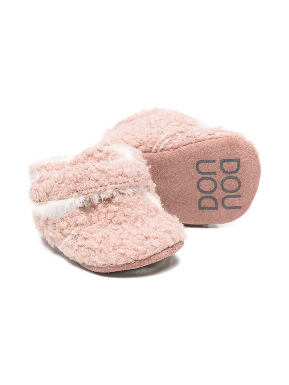 Scarpe primi passi per neonata Douuod Kids rosa con tessuto testurizzato BABY453 LANA DOUUOD
