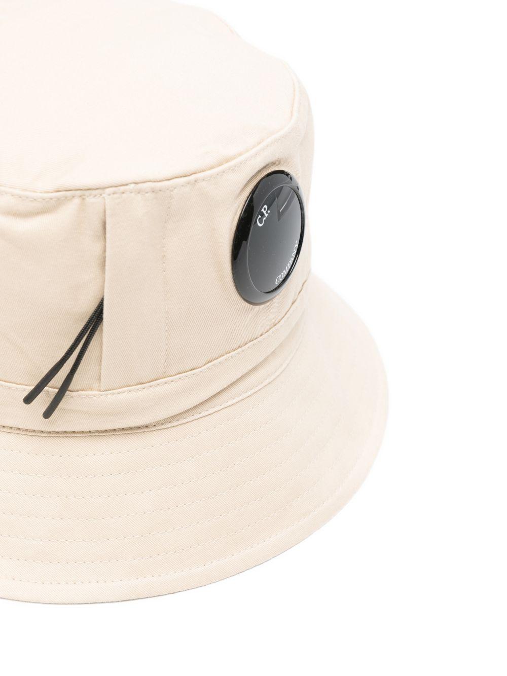 Cappello da pescatore per bambino C.P. Company Kids beige con visiera CMX00NLOA04 10203 C.P.COMPANY KIDS