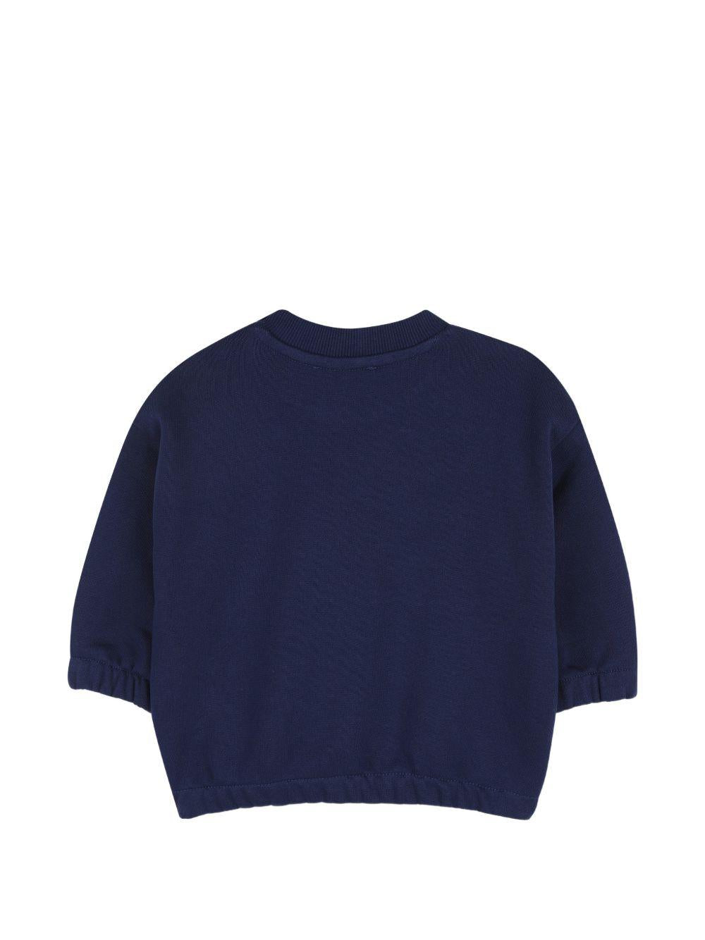 Set tuta sportiva per neonato Kenzo Kids blu con stampa tigre sul davanti K61720 84N KENZO KIDS