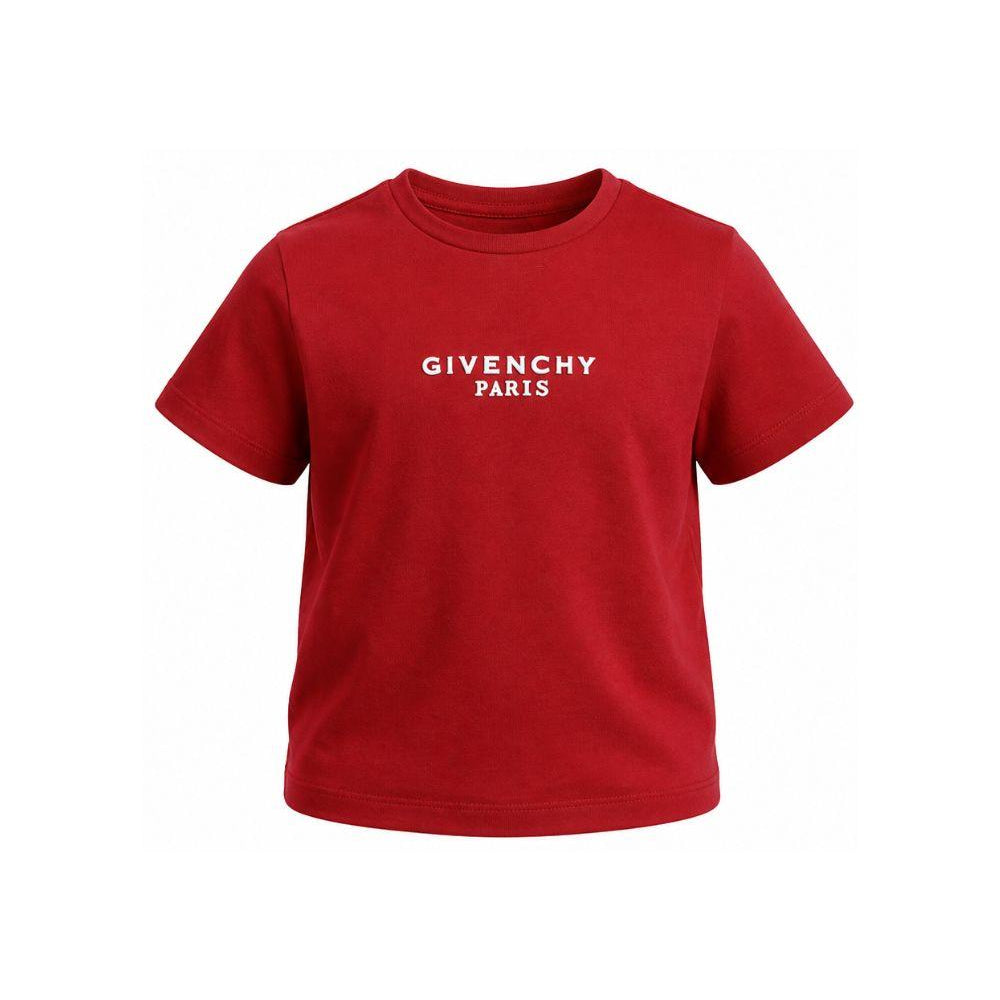 T-shirt per bambina Givenchy Kids rossa con logo sul davanti H31315 96D GIVENCHY KIDS