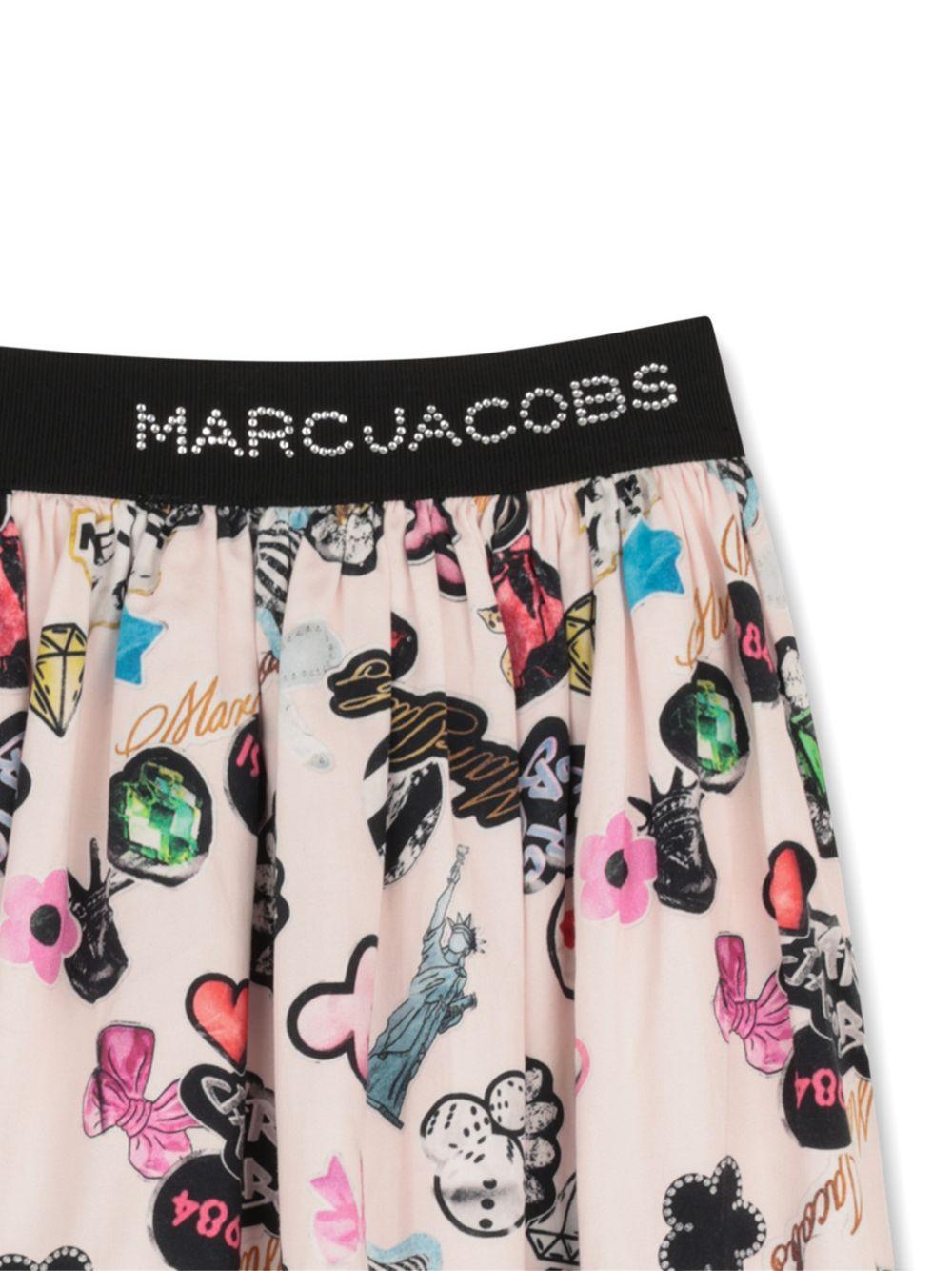 Gonna per bambina The Marc Jacobs Kids multicolore con stampa grafica W60857 470 THE MARC JACOBS KIDS