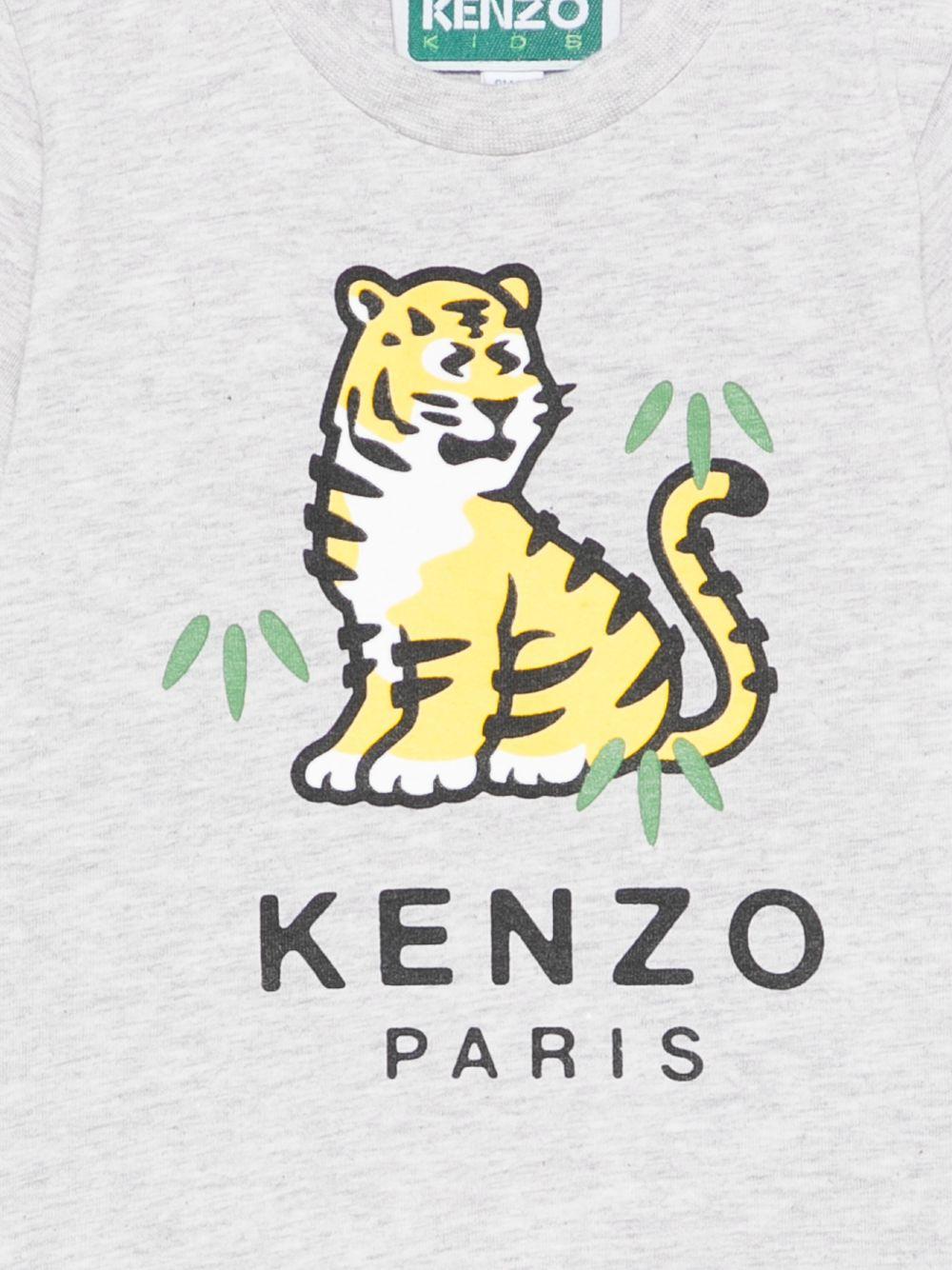 T-shirt per neonato Kenzo Kids bianca con stampa grafica K61722 A16 KENZO KIDS
