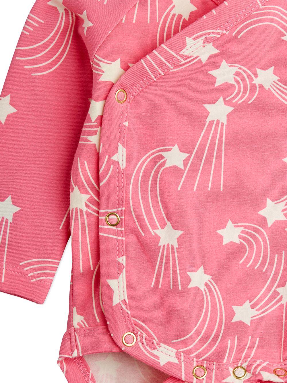 Set tutina e pantaloni per neonata Mini Rodini rosa con stampa a stelle all-over 26240104 PINK MINI RODINI KIDS