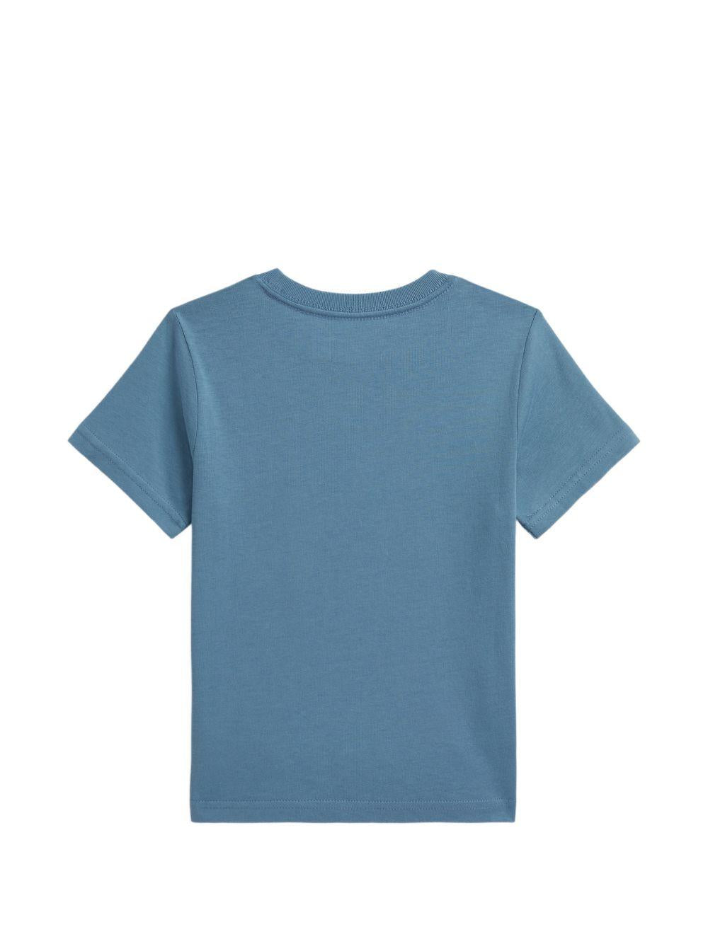 T-shirt per bambino Polo Ralph Lauren Kids blu con stampa grafica 322A12424 001 Ralph Lauren kids