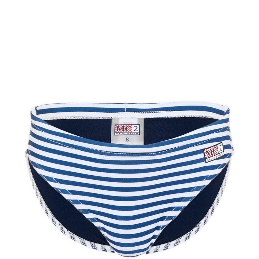 Costume per bambino MC2 Saint Barth Kids multicolore con design a righe BIL0001 04134L MC2 ST. BARTH KIDS
