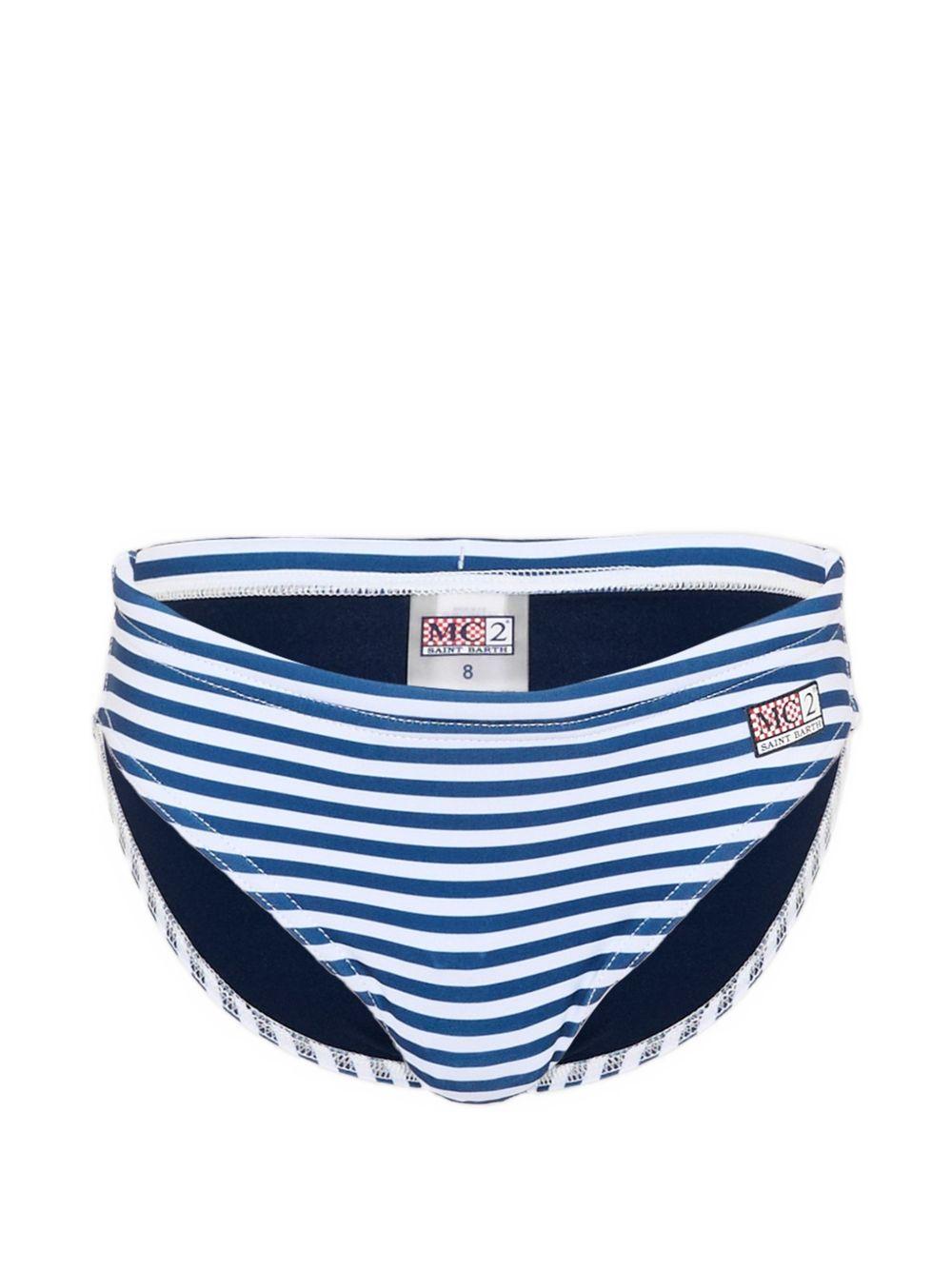 Costume per bambino MC2 Saint Barth Kids multicolore con design a righe BIL0001 04134L MC2 ST. BARTH KIDS