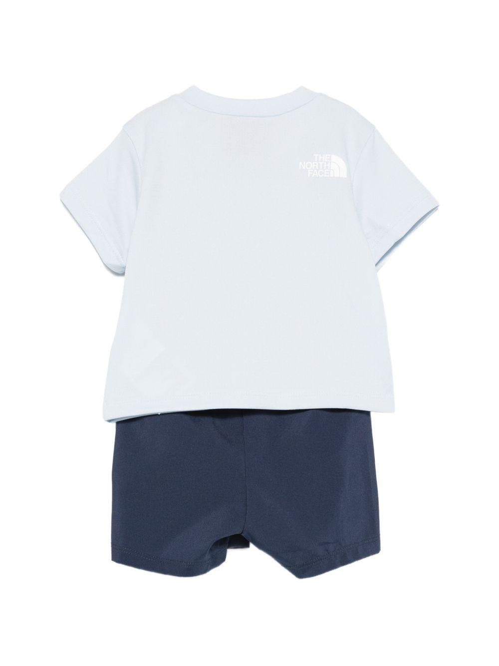 Completo per neonato The North Face Kids blu con dettaglio logo NF0A8FYR MC81 THE NORTH FACE KIDS