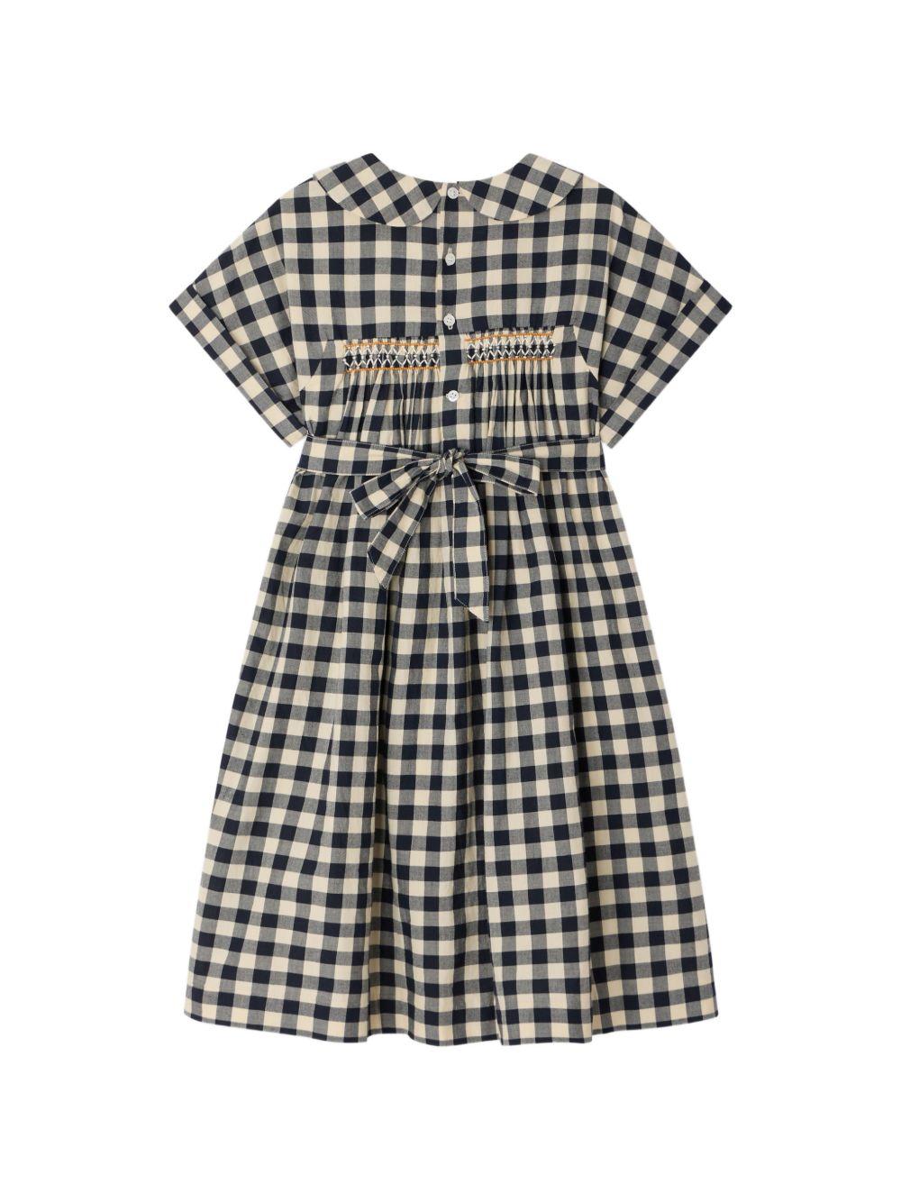 Abito Lelou per bambina Bonpoint multicolore con motivo a quadri S06GDRW00008 894 BONPOINT KIDS
