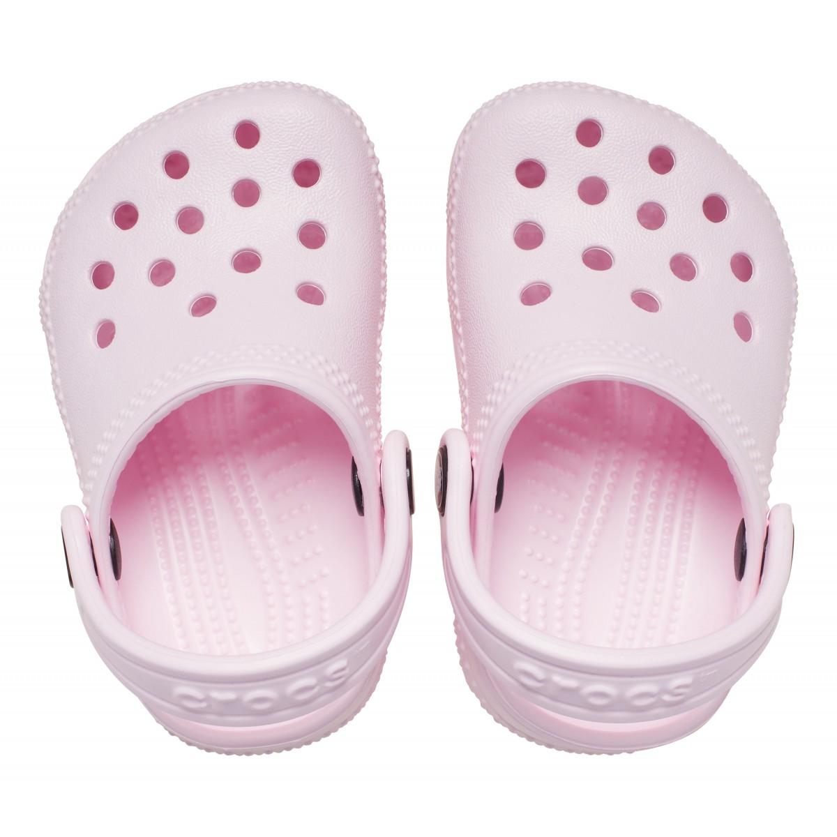 Crocs Littles Sabot B per neonata Crocs rosa con cinturino posteriore 11441 PIMK CROCS KIDS