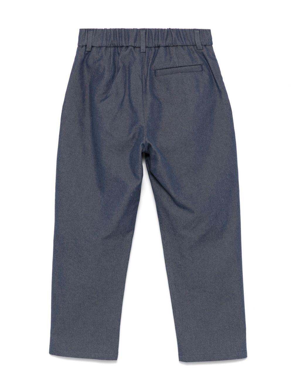 Pantaloni per bambino Fendi Kids grigio modello classico JMF497 AS61 F0QG0 FENDI KIDS