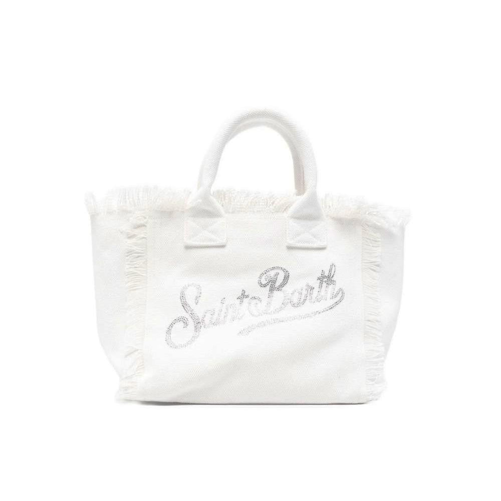 Borsa Tote Colette MC2 Saint Barth bianca con dettagli logo COL0001 02571L MC2 ST. BARTH KIDS