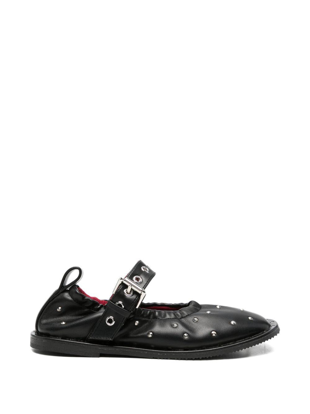 Ballerine per bambina Stella McCartney Kids nere con dettaglio con borchie color argento TZ0C66 Z4116 930 STELLA McCARTNEY KIDS