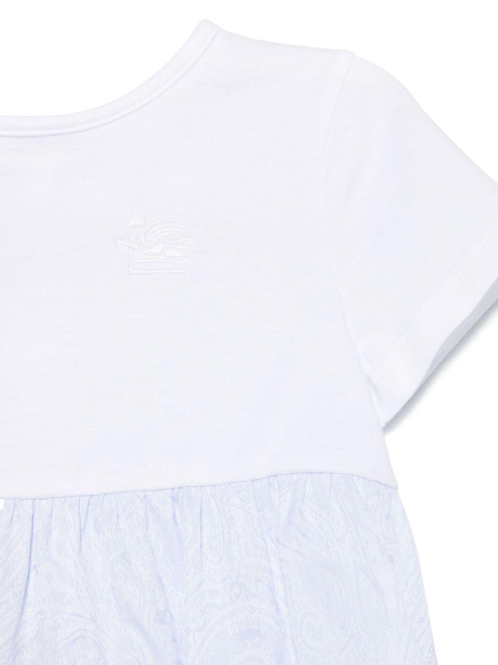 Tutina per neonato Etro Kids azzurro con caratteristico motivo Pegaso GWB540 P0472 600 ETRO KIDS