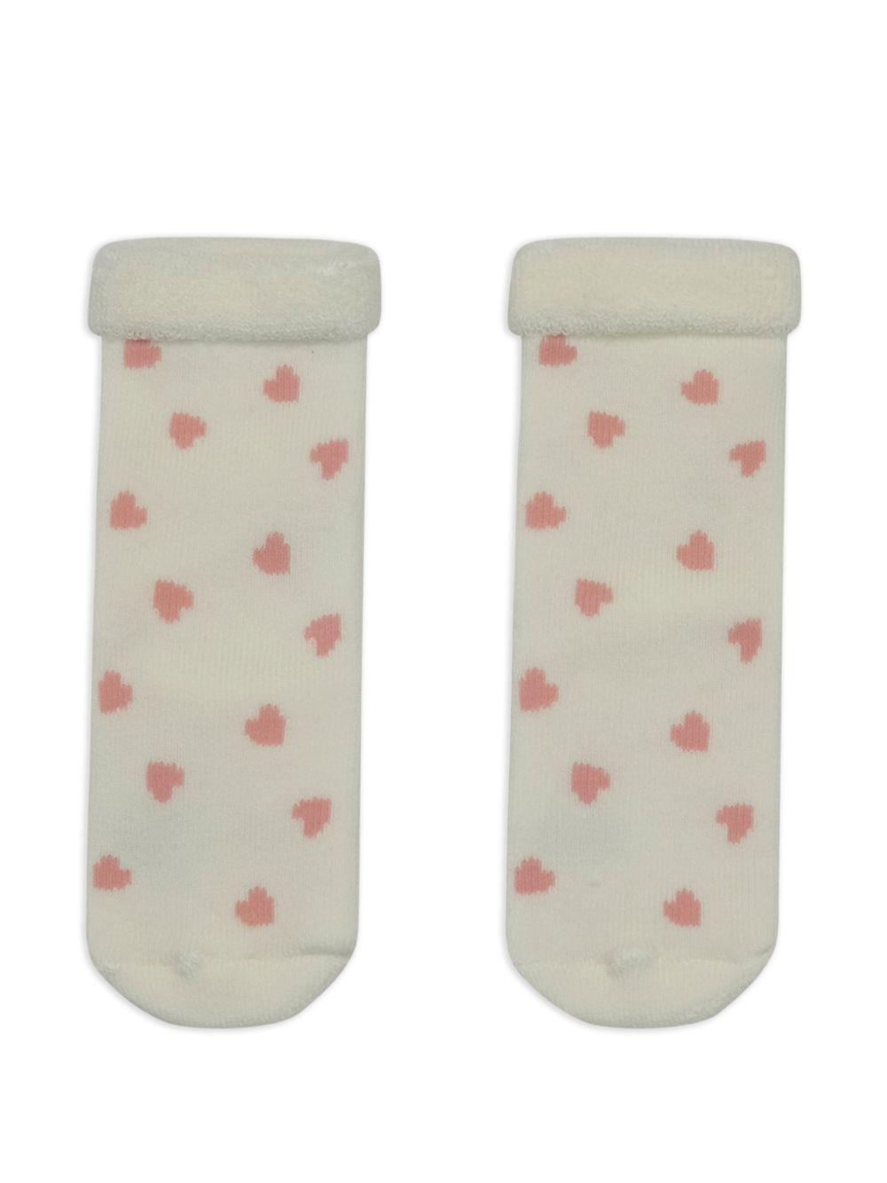 Calzini per neonata Petit Bateau rosa con orli a coste (3 pezzi) A0DVC 00 PETIT BATEAU KIDS