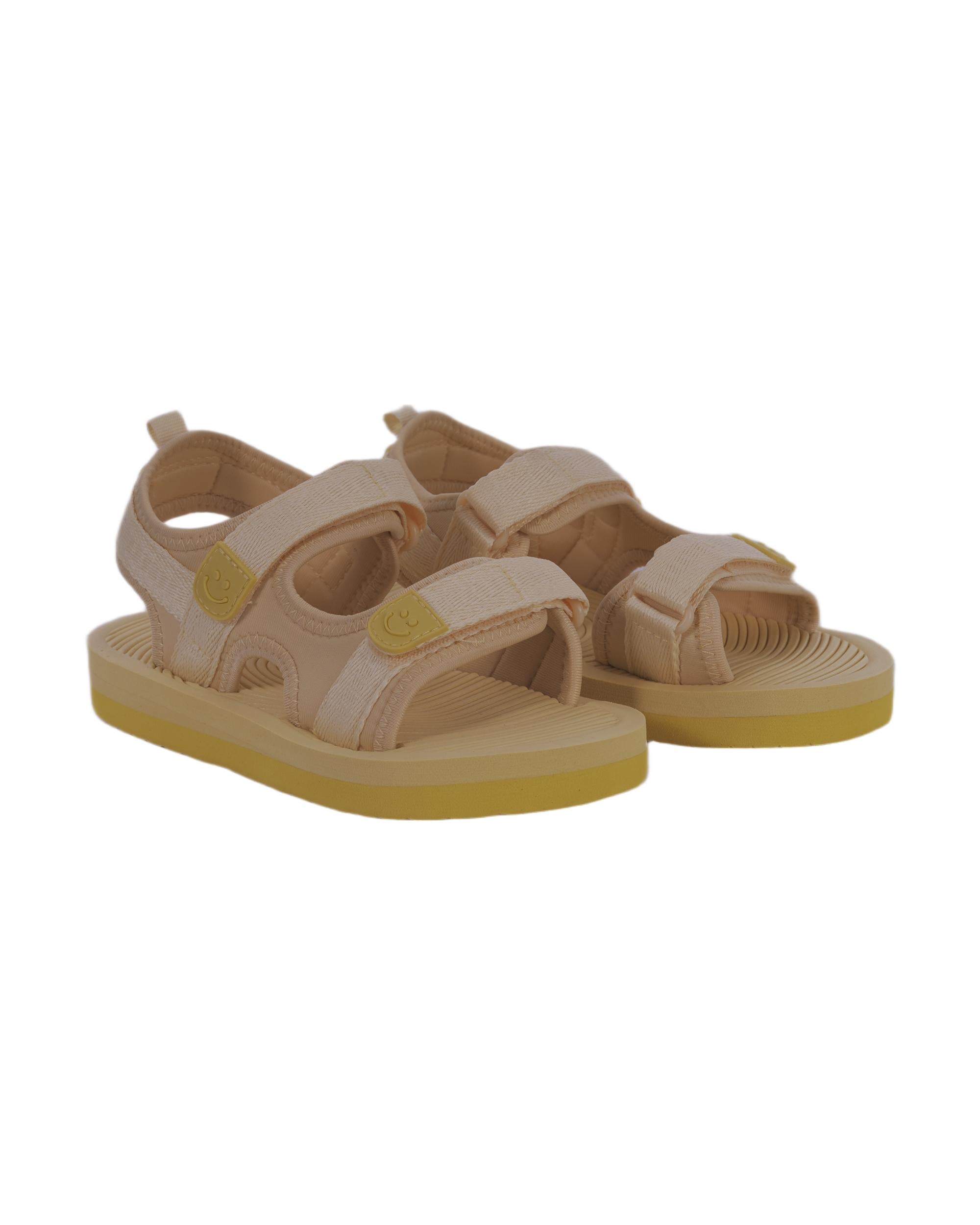 Sandali per bambini Molo giallo con fasce e motivo smile 7S26U301 5595 MOLO KIDS