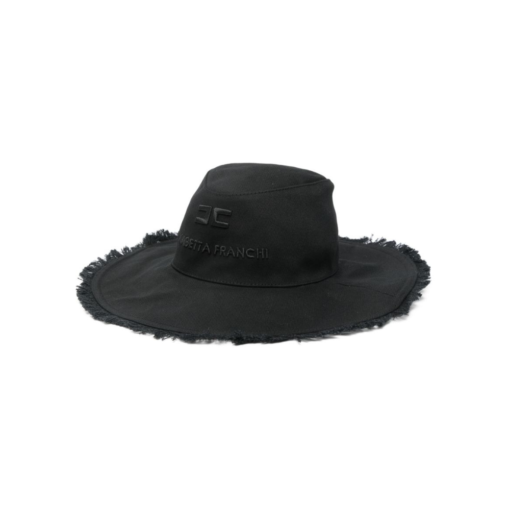 Cappello per bambina Elisabetta Franchi La Mia Bambina nero con frange EFCP031CCA034 N000 ElISABETTA FRANCHI KIDS