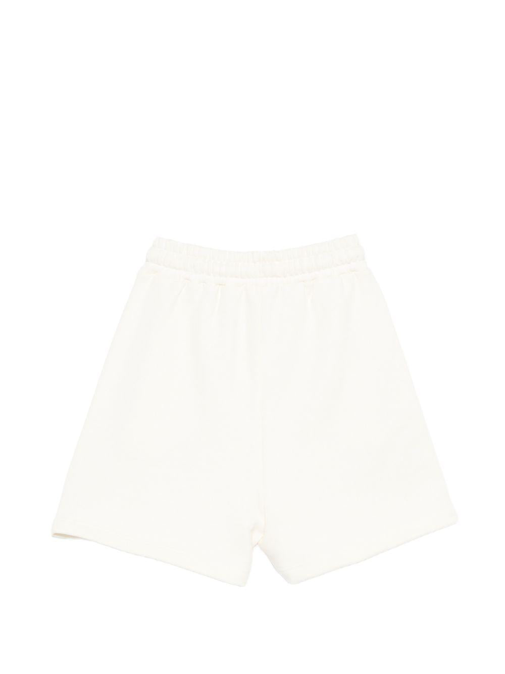 Shorts per bambino MSGM Kids bianchi con vita elasticizzata S6MSJBBE235 013 MSGM KIDS