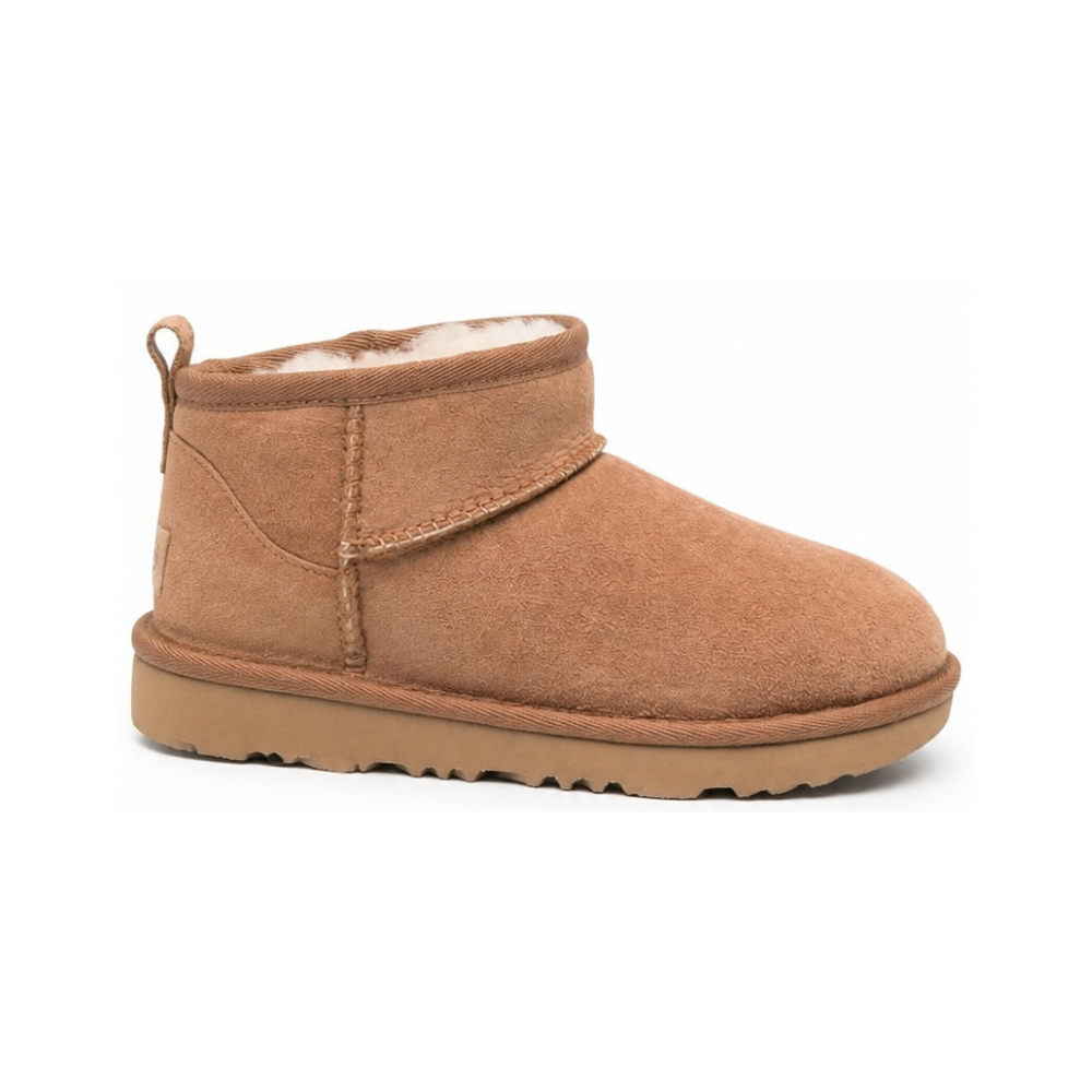 Ciabatte Ultra Mini per bambina Ugg Kids beige con design slip-on 1130750K CHE UGG KIDS