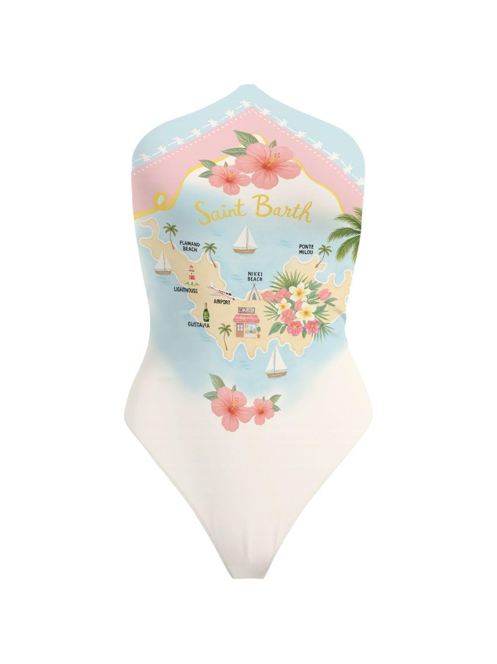 Costume da bagno da donna MC2 Saint Barth multicolore con stampa grafica MRYE001 09097L MC2 ST. BARTH