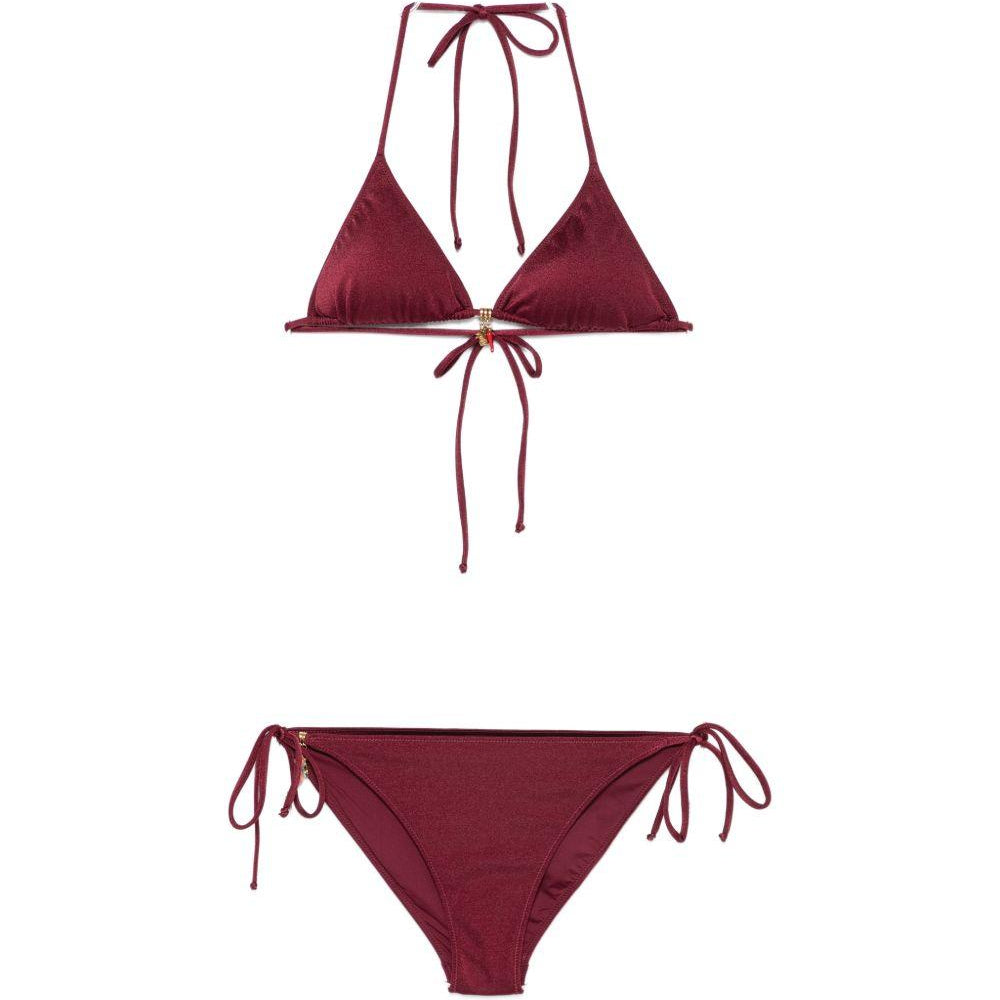Bikini da donna MC2 Saint Barth bordeaux con dettaglio ciondoli VIR0001 08583L MC2 ST. BARTH