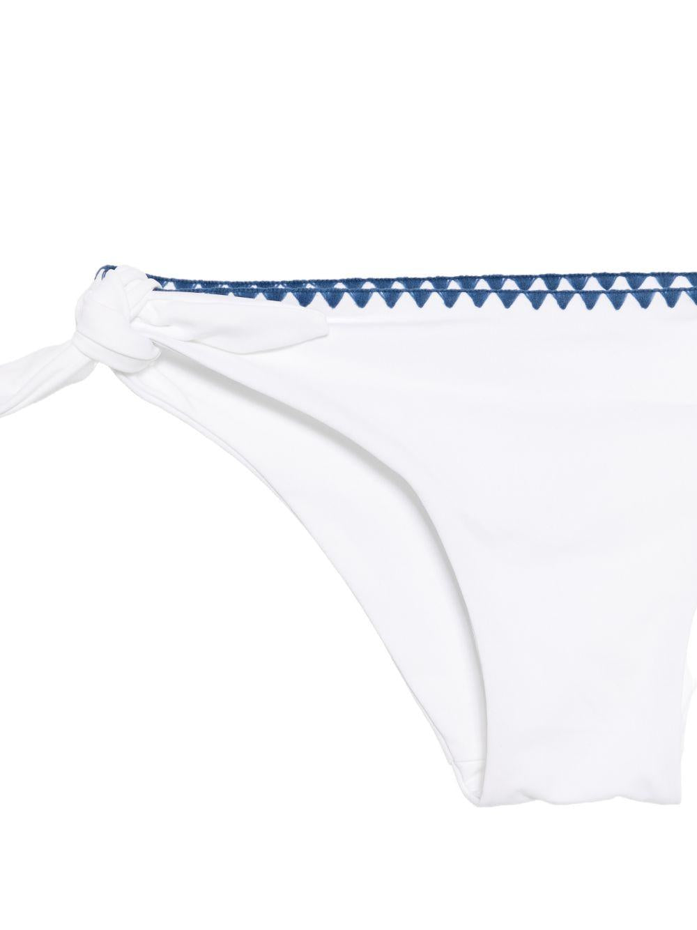 Set bikini per bambina Ermanno Scervino Junior bianco con ricamo Z9G009 7755 9956 ERMANNO SCERVINO KIDS