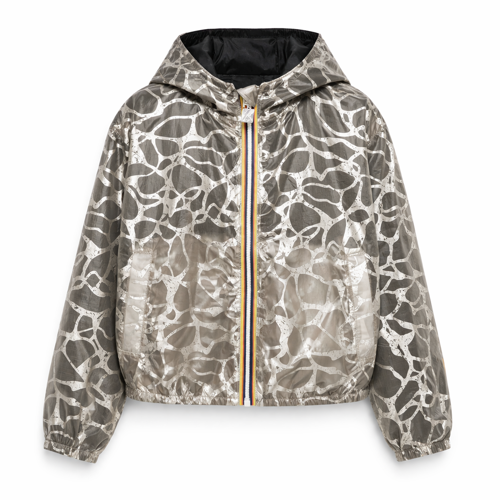 Giacca per bambini K Way Kids multicolore con stampa grafica all-over K5135YW C67 K-WAY KIDS
