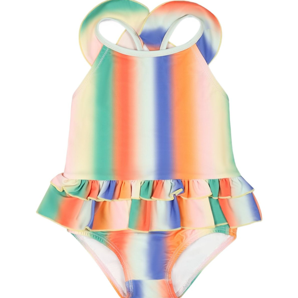 Costume da bagno per neonata Molo multicolor con dettagli con ruches 8S25P605 9245 MOLO KIDS